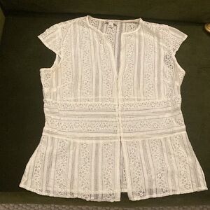 Banana Republic Lace Floral Top